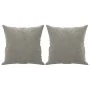 Cojines decorativos 2 uds terciopelo gris claro 40x40 cm de vidaXL, Cojines - Ref: Foro24-349485, Precio: 15,19 €, Descuento: %