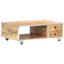 Solid raw mango wood coffee table 89x59x33 cm by vidaXL, Coffee table - Ref: Foro24-323408, Price: 130,51 €, Discount: %