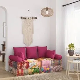 Cushion set 7 pieces pink fabric by vidaXL, Cushions for chairs and sofas - Ref: Foro24-350381, Price: 65,09 €, Discount: %