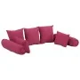 Cushion set 7 pieces pink fabric by vidaXL, Cushions for chairs and sofas - Ref: Foro24-350381, Price: 65,09 €, Discount: %