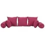 Cushion set 7 pieces pink fabric by vidaXL, Cushions for chairs and sofas - Ref: Foro24-350381, Price: 65,09 €, Discount: %