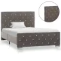 Grauer Samtbettrahmen 100x200 cm von vidaXL, Betten und Lattenroste - Ref: Foro24-286830, Preis: 223,58 €, Rabatt: %