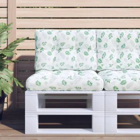 Cushions for pallets 2 units leaf print fabric by vidaXL, Cushions for chairs and sofas - Ref: Foro24-360663, Price: 35,85 €,...