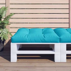 Turquoise fabric cushion for pallets 70x70x12 cm by vidaXL, Cushions for chairs and sofas - Ref: Foro24-360490, Price: 28,18 ...