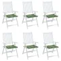 Chair cushions 6 pcs fabric leaf print 40x40x3 cm by vidaXL, Cushions for chairs and sofas - Ref: Foro24-361025, Price: 56,05...