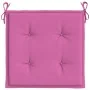 Gartenstuhlkissen 4 Stück rosa Stoff 40x40x3 cm von vidaXL, Kissen für Stühle und Sofas - Ref: Foro24-361027, Preis: 37,64 €,...