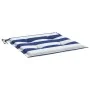Cojines silla jardín 6 uds tela a rayas azul y blanco 50x50x3cm by vidaXL, Cushions for chairs and sofas - Ref: Foro24-361079...