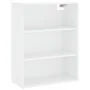 Hohes weißes Sperrholz-Sideboard 69,5 x 34 x 180 cm von vidaXL, Sideboards - Ref: Foro24-3189253, Preis: 128,18 €, Rabatt: %