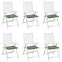 Cojines de silla 6 uds tela estampado de hojas 50x50x3 cm by vidaXL, Cushions for chairs and sofas - Ref: Foro24-361091, Pric...