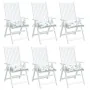 Chair cushions 6 pcs Oxford fabric printed leaves 50x50x7 cm by vidaXL, Cushions for chairs and sofas - Ref: Foro24-361554, P...