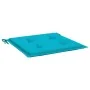 Garden chair cushions 2 pcs turquoise fabric 50x50x3 cm by vidaXL, Cushions for chairs and sofas - Ref: Foro24-361095, Price:...