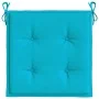 Garden chair cushions 2 pcs turquoise fabric 50x50x3 cm by vidaXL, Cushions for chairs and sofas - Ref: Foro24-361095, Price:...