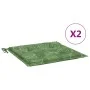 Chair cushions 2 pcs leaf print fabric 40x40x3 cm by vidaXL, Cushions for chairs and sofas - Ref: Foro24-361023, Price: 23,84...