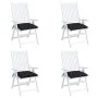 Chair cushions 4 pcs black checkered fabric 40x40x7 cm by vidaXL, Cushions for chairs and sofas - Ref: Foro24-361490, Price: ...