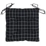 Chair cushions 4 pcs black checkered fabric 40x40x7 cm by vidaXL, Cushions for chairs and sofas - Ref: Foro24-361490, Price: ...