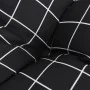 Chair cushions 4 pcs black checkered fabric 40x40x7 cm by vidaXL, Cushions for chairs and sofas - Ref: Foro24-361490, Price: ...