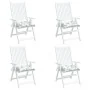 Stuhlkissen 4 Stück Oxford-Stoff bedruckt mit Blättern 50x50x7 cm von vidaXL, Kissen für Stühle und Sofas - Ref: Foro24-36155...