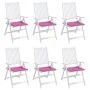 Garden chair cushions 6 pcs pink fabric 50x50x3 cm by vidaXL, Cushions for chairs and sofas - Ref: Foro24-361094, Price: 62,7...