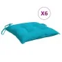 Stuhlkissen 6 Stück Türkiser Oxford-Stoff 50x50x7 cm von vidaXL, Kissen für Stühle und Sofas - Ref: Foro24-361563, Preis: 47,...