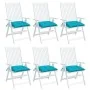 Stuhlkissen 6 Stück Türkiser Oxford-Stoff 50x50x7 cm von vidaXL, Kissen für Stühle und Sofas - Ref: Foro24-361563, Preis: 47,...