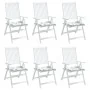 Stuhlkissen 6 Stück Stoff Blattdruck 50x50x3 cm von vidaXL, Kissen für Stühle und Sofas - Ref: Foro24-361088, Preis: 33,00 €,...