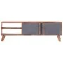 Gray Sheesham solid wood TV cabinet 140x30x35 cm by vidaXL, TV Furniture - Ref: Foro24-286369, Price: 179,52 €, Discount: %