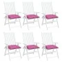 Stuhlkissen 6 Stück Rosa Oxford-Stoff 50x50x7 cm von vidaXL, Kissen für Stühle und Sofas - Ref: Foro24-361560, Preis: 47,80 €...