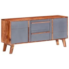 Massives graues Holz-Sideboard 120x30x55 cm von vidaXL, Sideboards - Ref: Foro24-286371, Preis: 257,71 €, Rabatt: %