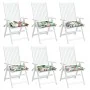 Sitzkissen 6 Stück Oxford-Stoff in Multicolor 50x50x7 cm von vidaXL, Kissen für Stühle und Sofas - Ref: Foro24-361551, Preis:...