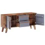 Massives graues Holz-Sideboard 120x30x55 cm von vidaXL, Sideboards - Ref: Foro24-286371, Preis: 257,68 €, Rabatt: %