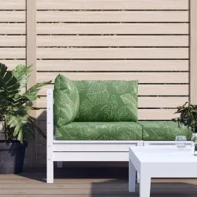 Cushions for pallets 3 units Oxford fabric leaf print by vidaXL, Cushions for chairs and sofas - Ref: Foro24-361789, Price: 5...