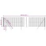 Cerca de alambre de acero galvanizado gris antracita 1x10 m de vidaXL, Paneles de vallas - Ref: Foro24-154209, Precio: 68,28 ...