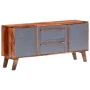Massives graues Holz-Sideboard 120x30x55 cm von vidaXL, Sideboards - Ref: Foro24-286371, Preis: 257,68 €, Rabatt: %