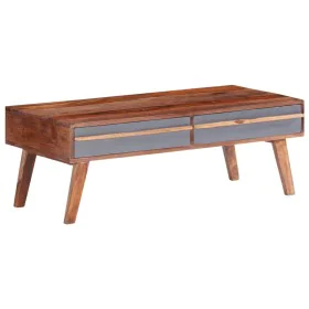 Gray solid Sheesham wood coffee table 110x50x40 cm by vidaXL, Coffee table - Ref: Foro24-286372, Price: 141,49 €, Discount: %