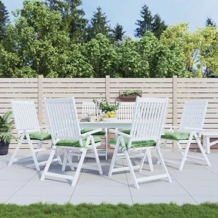 Stuhlkissen 6 Stück Stoff Blattdruck 50x50x7 cm von vidaXL, Kissen für Stühle und Sofas - Ref: Foro24-361557, Preis: 52,91 €,...