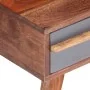 Grauer Couchtisch aus massivem Palisanderholz, 110 x 50 x 40 cm von vidaXL, Couchtisch - Ref: Foro24-286372, Preis: 141,45 €,...