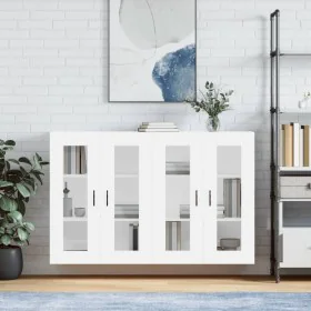 Wall cabinets 2 units engineered wood white by vidaXL, Sideboards - Ref: Foro24-3197953, Price: 150,74 €, Discount: %