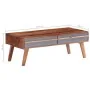 Grauer Couchtisch aus massivem Palisanderholz, 110 x 50 x 40 cm von vidaXL, Couchtisch - Ref: Foro24-286372, Preis: 141,45 €,...