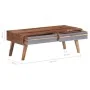 Grauer Couchtisch aus massivem Palisanderholz, 110 x 50 x 40 cm von vidaXL, Couchtisch - Ref: Foro24-286372, Preis: 141,45 €,...