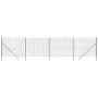 Anthracite gray galvanized steel wire fence 1.6x10 m by vidaXL, fence panels - Ref: Foro24-154212, Price: 107,96 €, Discount: %