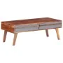 Grauer Couchtisch aus massivem Palisanderholz, 110 x 50 x 40 cm von vidaXL, Couchtisch - Ref: Foro24-286372, Preis: 141,45 €,...
