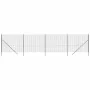 Anthrazitgrauer verzinkter Stahldrahtzaun 1,4x10 m von vidaXL, Zaunpaneele - Ref: Foro24-154211, Preis: 86,83 €, Rabatt: %