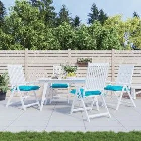 Stuhlkissen 4 Stück Türkiser Oxford-Stoff 50x50x7 cm von vidaXL, Kissen für Stühle und Sofas - Ref: Foro24-361562, Preis: 39,...