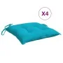Cojines de silla 4 uds tela Oxford turquesa 50x50x7 cm de vidaXL, Cojines para sillas y sofás - Ref: Foro24-361562, Precio: 4...