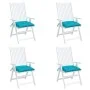 Cojines de silla 4 uds tela Oxford turquesa 50x50x7 cm de vidaXL, Cojines para sillas y sofás - Ref: Foro24-361562, Precio: 4...