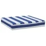 Blue and white striped Oxford fabric pallet cushion 60x60x8 cm by vidaXL, Cushions for chairs and sofas - Ref: Foro24-361804,...