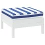 Blue and white striped Oxford fabric pallet cushion 60x60x8 cm by vidaXL, Cushions for chairs and sofas - Ref: Foro24-361804,...