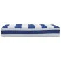 Blue and white striped Oxford fabric pallet cushion 60x60x8 cm by vidaXL, Cushions for chairs and sofas - Ref: Foro24-361804,...