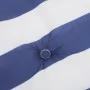 Cojines silla jardín 4 uds tela a rayas azul y blanco 50x50x3cm de vidaXL, Cojines para sillas y sofás - Ref: Foro24-361078, ...