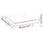 Gartenstuhlkissen 4 Stück blau-weiß gestreifter Stoff 50x50x3cm von vidaXL, Kissen für Stühle und Sofas - Ref: Foro24-361078,...